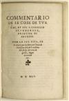 SKANDERBEG GIOVIO, PAOLO, Bishop of Nocera. Commentario de le Cose de Turchi, et del s. Georgio Scanderbeg, Principe di Epyrro. 1541